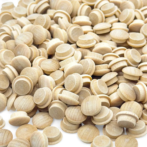 12 mm beržinių grybo formos kaiščių krūvelė