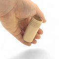 30 x 65 mm tekintas medinis cilindrinis indas