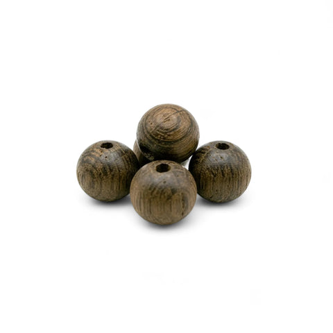 12 mm juodojo ąžuolo medienos karoliukai