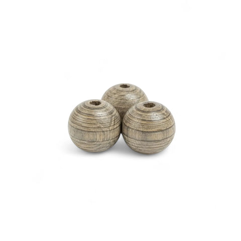 12 mm juodalksnio ąžuolo medienos karoliukai