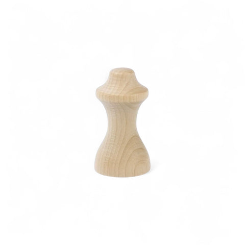 44 mm tekinta medinė baldų rankenėlė verpstės stiliaus
