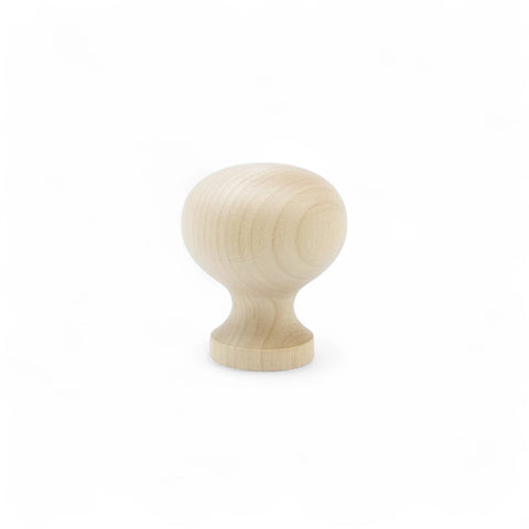 37 mm plona apvali beržinė medinė spintelės rankenėlė