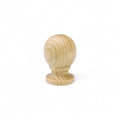 Apvali 33 mm pušinė medinė rankenėlė spintelei