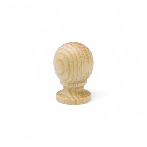 Apvali 33 mm pušinė medinė rankenėlė spintelei