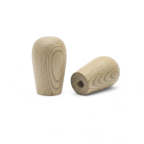 11 mm mini ąžuolinės medinės baldų rankenėlės nugarėlė su skylutėmis
